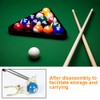 Retractable Billiard Cue Stick, Retractable Billiard Bridge Stick, Removable Metal