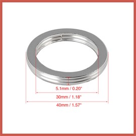 ACROPIX 2pcs 30mm ID 40mm OD Motorcycle Exhaust Muffler Pipe Gasket O Rings for Honda CG125 Car Parts