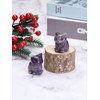JSDDE Amethyst Crystal Cat Figurine for Cat Lovers Cute Gemstone