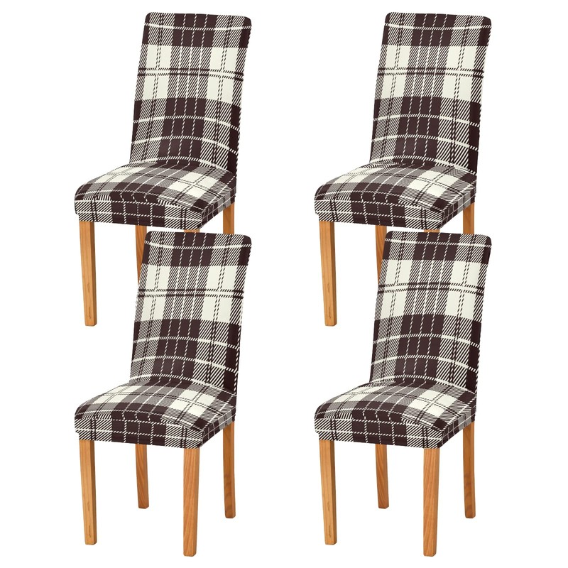 xigua Chair Covers 4 Pack,Dining Chair Slipcover Washable Removable for