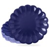AllReal 48 Pcs Navy Blue Scalloped Disposable Party Paper Plates