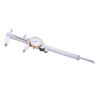 0150mm Dial Caliper Steel ShockProof Adjustable Vernier Caliper with Depth