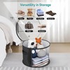 SSKHE 1PCS Hat Box With Lid,Round Hat Storage Box,Travel Storage