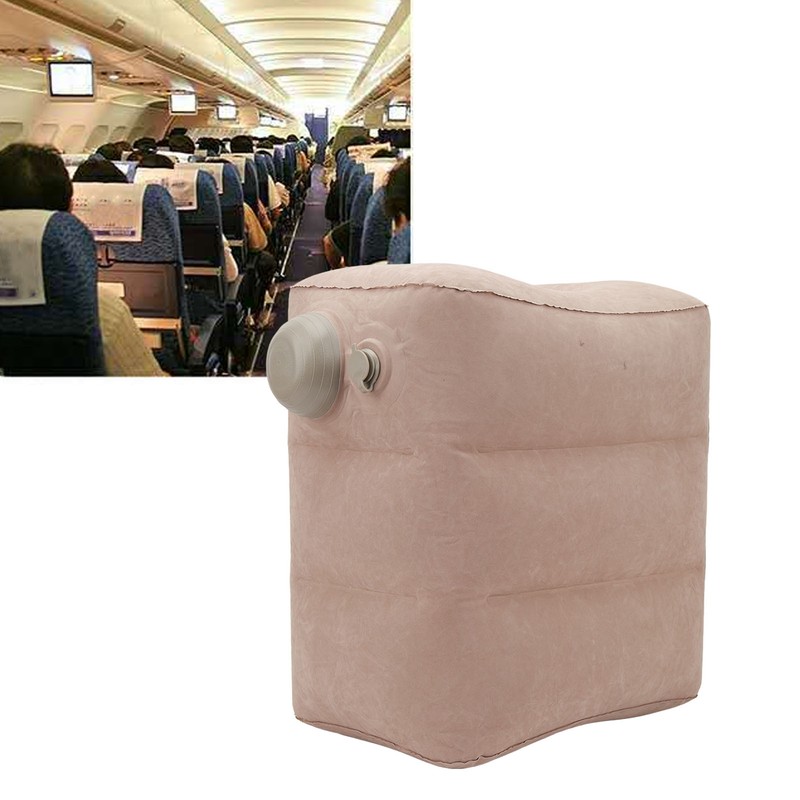 Inflatable Foot Rest Pillow Washable Lightweight Portable Inflatable Footrest Cushion