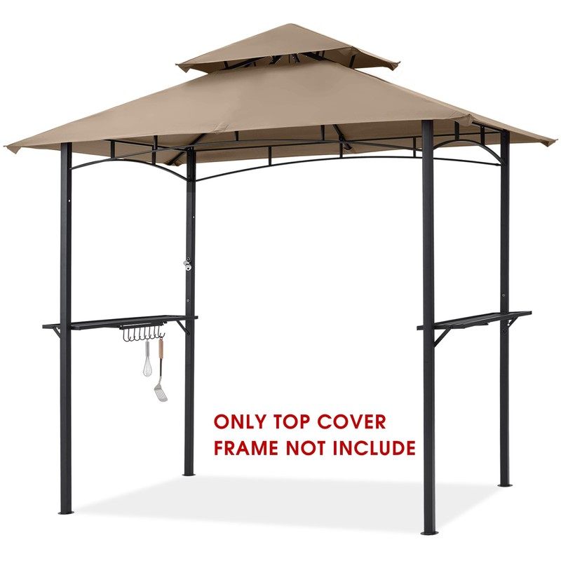 MASTERCANOPY Grill Gazebo Replacement Canopy Top for Model L-GG001PST-F (Beige)
