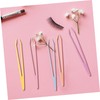 Vaguelly 100Pcs Multi Functional Eyelash Tweezer Set Lash Clamp Tweezers