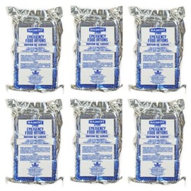 Mainstay Emergency Food Rations Enriched with Vitamins & Minerals (One person up to 12 days) for Emergency Kits, Survival Kits and Disaster Preparedness (2400 Calorie Bars, 6 pack)