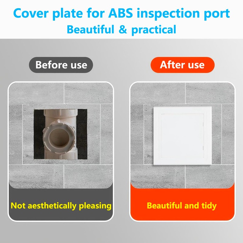 Qrity 4x6 Inch(100×150mm) Access Panel, Paintable Easy Access Doors, ABS