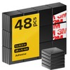 Strong Ceramic Square Magnets With Adhesive Backing (1x0.2"/25x5mm, 48 pcs)