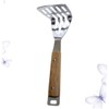 SHOWERORO Stainless Steel Potato Press with Wooden Handle Manual Masher
