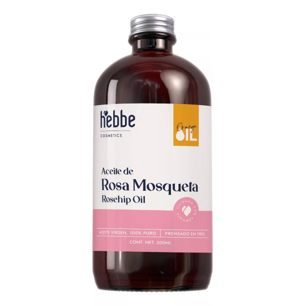 Hebbe Cosmetics  Aceite Rosa Mosqueta Puro Facial Piel Hidratada 1 L