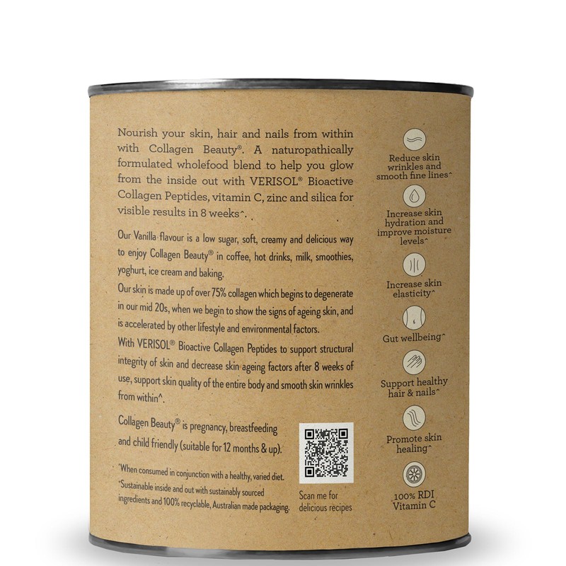 Nutra Naturals Collagen Beauty Supplements - Vanilla 225g