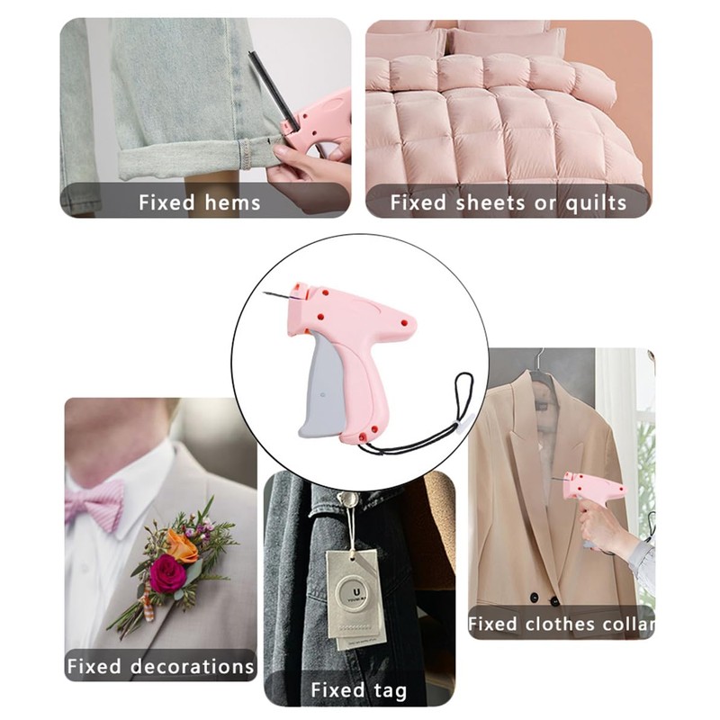 Stitch Gun for Clothes，Tagging Gun，Handheld Sewing Machine，Quick Clothing Fixer，Includes 5