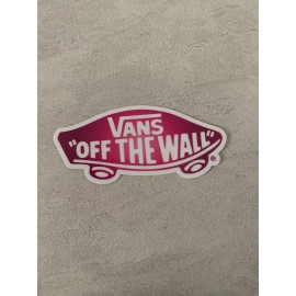 Skate Stickers VANS Off The Wall 3” Inch Skateboard Sticker Pink Ombré Decal Waterproof Vinyl