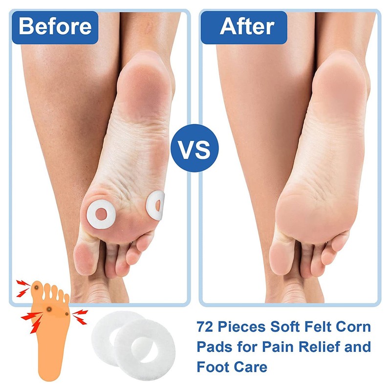 12 Sheet Callus Cushion Men Women Soreness Relief Soft Adhesive