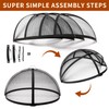 WeCooper Heavy-Duty Fire Pit Spark Screen, 36In Round Steel Mesh