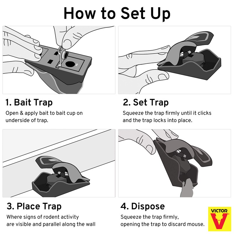 Victor M070 Safe-Set Mouse Trap - 2 Traps