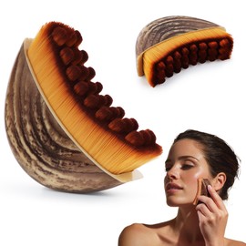 TINYLENS Lymphatic Contour Face Brush, V-Shape Lymphatic Drainage Brush for Facial Massage, Ergonomic Curve Fit, Reduce Puffiness, Define Jawline, Gentle Daily Use