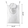 Hanging Breathable Nylon Laundry Bag with Round Zipper Opening, Mesh