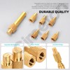 Cimeton 65PCS M2 M2.5 M3 M4 M5 Brass Knurled Threaded