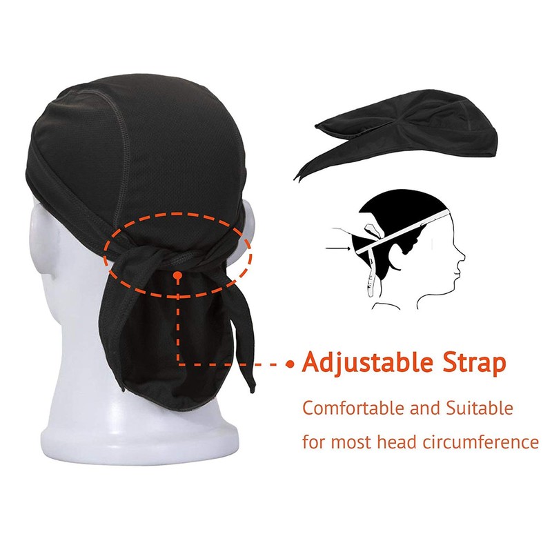TOPLOR Sweat Wicking Beanie Cap Hat Skull Cap Pirate Hat