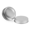 CABAX 1 oz Silver Tins, Round Aluminum Empty Cans with