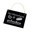 Sign "Von Meisterhand gebacken - Bäckerei Slate 22 x 16