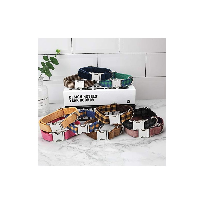 Collar de Perro Personalizado, Personalizado Grabado con láser Collares con