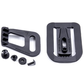 HolsterSmith - Fabriclip - Concealment Clip - Holster Mounting Attachment - Tactical Black - (w/Standard Wing) - (w/Mounting Hardware) - (1 Pack)