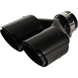 Carbon Fiber Dual Exhaust Tip 2.5 Inch Inlet 3.5 Inch Outlet Dual Carbon Fiber Exhaust Tip