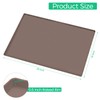 TRZZ Silicone Waterproof Under Sink Mat 34" x 19", Drip