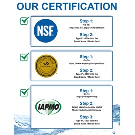 PURELINE GSWF Water Filter Replacement with Advanced Filtration for GE GSWF. (2 Pack)