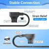 CERRXIAN D-Tap to Right Angle DC 12V Coiled Cable Replacement