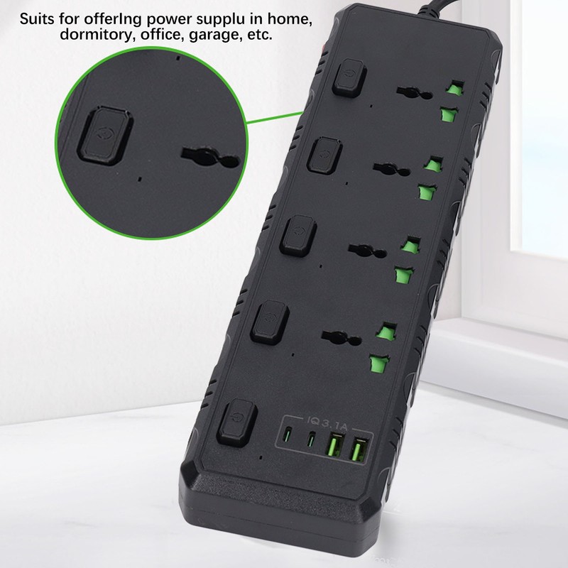 Power Strip Multifunction Universal USB PD PD Interface 110‑265V for