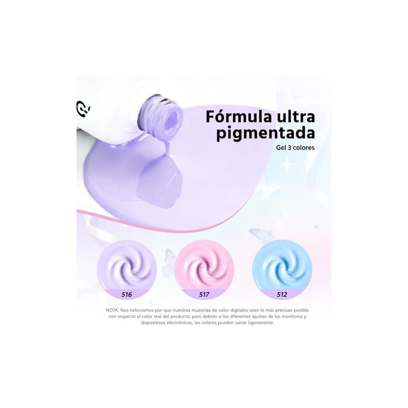 Cherimoya Juego de Esmaltes de Uñas en Gel Semipermanentes 3