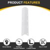 uxcell 4Pcs L-Shaped Brackets Corner Brace, 0.98"x0.98"x7.87" Corner Bracket Shelf