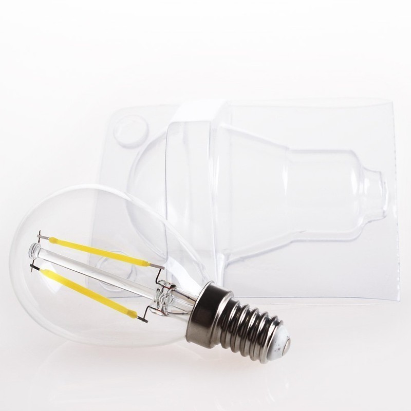 CTKcom 2W G45/G14 Candelabra LED Bulbs Dimmable(4 Pack)- E14 Base