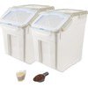 YXQ 50LB Large Flour Storage Container Bin,2 Pack Airtight Plastic