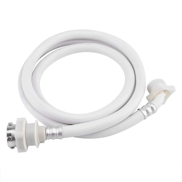 Washing Machine Water Inlet Hose, White Long Length Washer Pipe