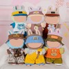 Total 6 Sets Doll Clothes Outfits Accessories for 17cm Dolls