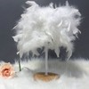 Feather Table Lamp Light Luxury Bedside Lamp Night Light for