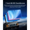 【Upgrade】Y-METDRIVING Single Din Motorized Flip Out Touchscreen Car Radio with