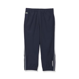 Lacoste Boys' Sport Piped Lightweight Trackpants, Navy Blue/White, 4YR