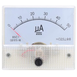 85C1 Analog Electricity Meter DC0-50UA ABS Pointer Ammeter DC 500V for Electrical Equipment