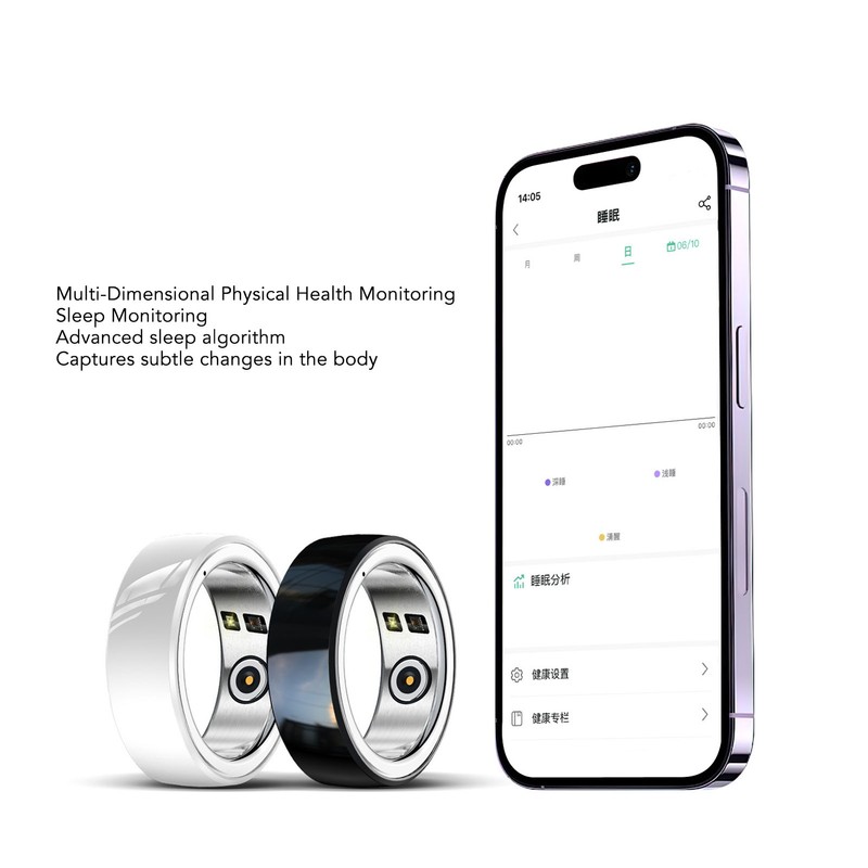 Smart Ring Sleep Monitoring Step Counting Health Fitness Tracker Ring