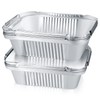 YiPHomn Pack of 30 Grill Aluminium Trays, Aluminium Grill Trays,
