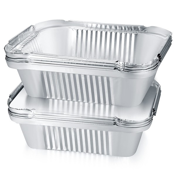 YiPHomn Pack of 30 Grill Aluminium Trays, Aluminium Grill Trays,