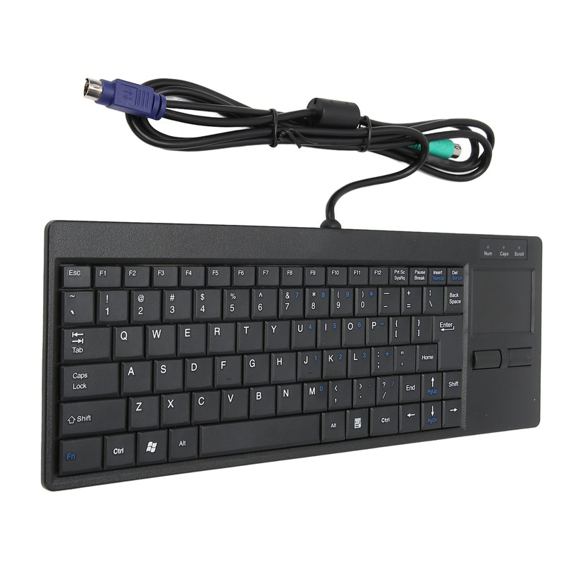 Industrial Keyboard Touchpad Wired Connection X Scissor Foot Plug and