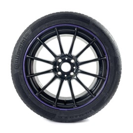 AlloyGator Purple Rim Protector for Car Wheels (Fits 12-19" Wheel Diameter) - Pack of 4 Premium Alloy Wheel Protector to Avoid Scratches & Scuffs - Adhesive Free Curb Rash Rim Protectors