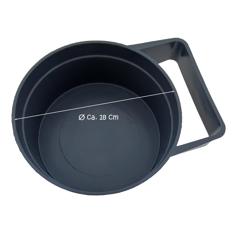 Plasterware Diameter 180 mm Hard PVC Grey Mixing Cup Plaster